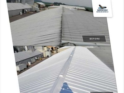 Before And After Commercial Metal Roofing